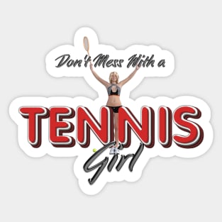 Tennis Girl Sticker